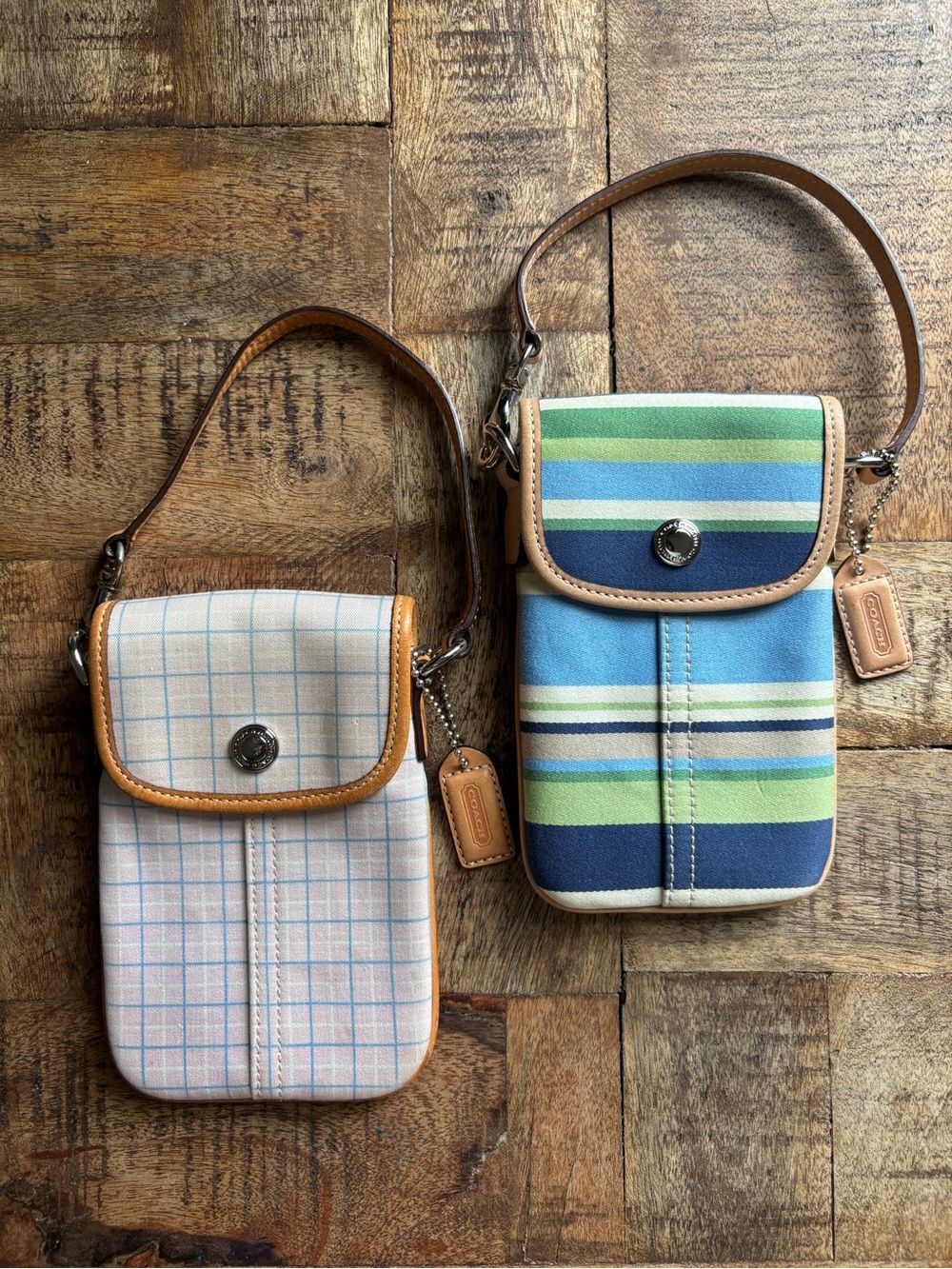 💙💚💗COACH Hamptons Twill Mini Pouches💗💚💙